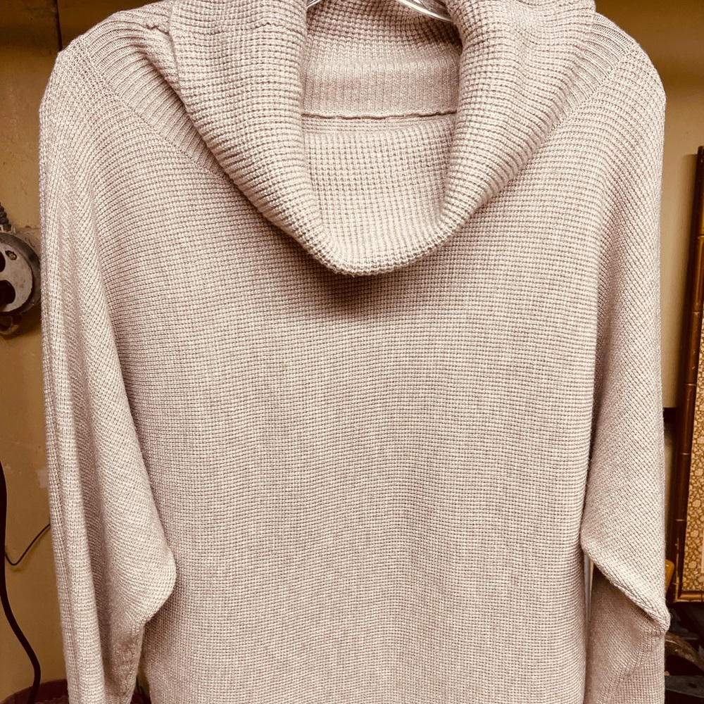 Cyrus Cream Cowl Neck Sweater